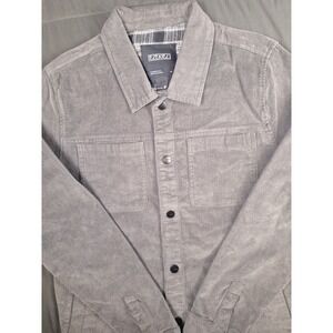 Ezekiel Gray lightweight Corduroy Shirt Jacket Casual Fit Medium Shacket Preppy
